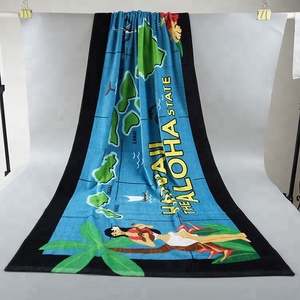 Écologique serviette 100 coton cabana beach serviette dimensions 75*150 cm logo personnalisé velours <span class=keywords><strong>tissu</strong></span> - Product Image 6