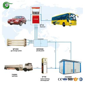 Pression d'entrée à économie d'énergie 0.6MPa Pression de livraison 25MPa Débit 2.5Nm3/min Compresseur GNC Station de remplissage de gaz naturel - Product Image 6