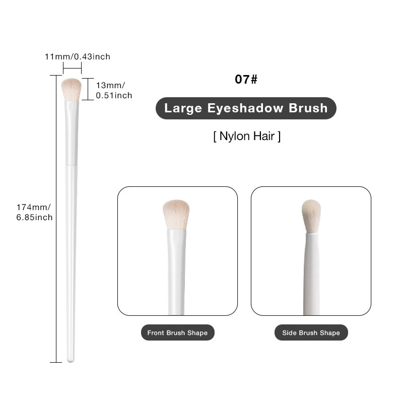 Brocha grande blanca para sombra de ojos