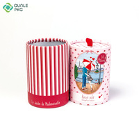Cylindre recyclable Kraft papier peut pour Snack Pet alimentaire Nutrition suppléments emballage Kraft papier Tube pour collagène