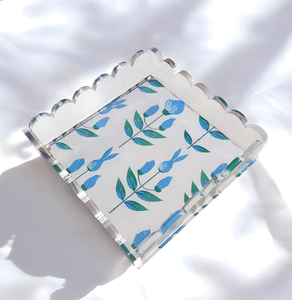 Bandeja de acrílico festoneado con alfombrilla magnética, personalizable <span class=keywords><strong>para</strong></span> Fotos, Arte, bandeja de baratija decorativa <span class=keywords><strong>para</strong></span> regalo de <span class=keywords><strong>cumpleaños</strong></span> <span class=keywords><strong>para</strong></span> mujer - Product Image 2