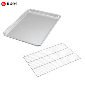 Plateaux de cuisson rectangulaires en <span class=keywords><strong>aluminium</strong></span>, 2 pièces, pour four, à pain, boulangers, ensemble d'ustensiles de boulangerie - Product Image 3