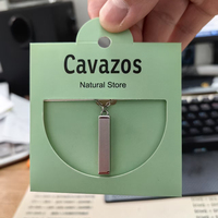 Cartes de présentation de bijoux en papier imprimées numériquement, faites à la main, couleur personnalisée, pour emballage de boucles d'oreilles et colliers avec logo, vente en gros