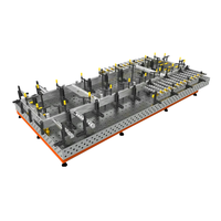 Meja Las Digital 3D, besi cor presisi, Meja las multifungsi, Platform las 3D