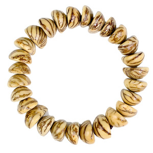 Bracelet en fil d'or avec graines de Bodhi, bijou religieux unisexe, perles bouddhistes à motif naturel faites à la main, simple tour - Product Image 5