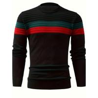 Pull tricoté épais pour homme en modal et fourrure de lapin, à manches longues, avec badge uni, idéal pour le dropshipping transfrontalier OMG