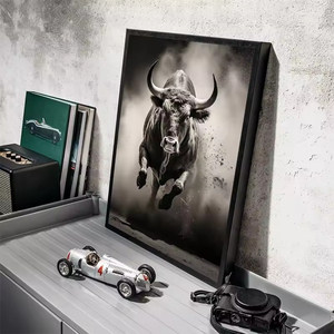 Poster astratto animale bianco nero stile Art Deco decorazione d'interni Art Deco <span class=keywords><strong>da</strong></span> parete con pittura a olio <span class=keywords><strong>di</strong></span> elefante <span class=keywords><strong>di</strong></span> <span class=keywords><strong>tigre</strong></span> - Product Image 4