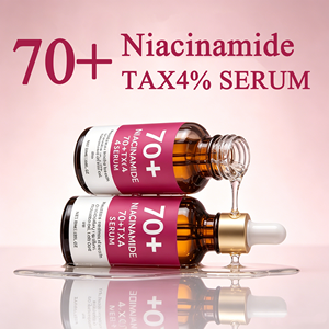 Suero Facial de Marca Privada con Niacinamida al 70% + Ácido Tranexámico al 4%, Blanqueador, Iluminador, Eliminador de Manchas Oscuras, Cuidado de la Piel OEM - Product Image 1