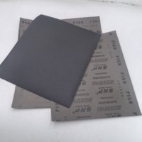 Feuille abrasive carrée en carbure de silicium de qualité supérieure, flexible, à dos en latex, pour ponçage humide et sec, OEM pour la retouche automobile