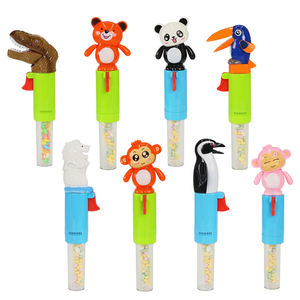Tubo de plástico transparente para caramelos de fábrica Shantou, juguete con sonido animal - Product Image 1