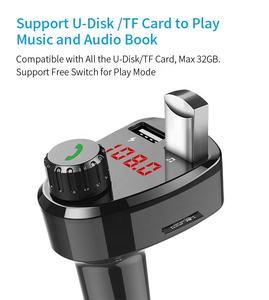 Chargeur rapide double USB BT 5.4 3.1A, lecteur MP3 mains libres pour voiture, audio sans fil, émetteur FM <span class=keywords><strong>Bluetooth</strong></span>, modulateur FM pour voiture - Product Image 5