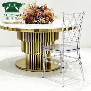 Events <b>Stackable</b> Clear Crystal Plastic Acrylic Resin Chiavari Wedding <b>Chair</b> - Product Image 3