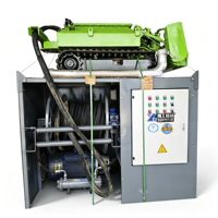 Nouveau robot amphibie chenillé Yugong pour le nettoyage des canalisations, avec moteur à engrenages et pompe, capacité de 100-300 CBM/h
