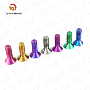 Titst <span class=keywords><strong>Allen</strong></span> Sleutel Platte Verzonken <span class=keywords><strong>Titanium</strong></span> Bout M 4X12Mm/15Mm Verzonken Zeshoek Socket <span class=keywords><strong>Titanium</strong></span> Schroef Voor Fiets Drop Shipping - Product Image 2