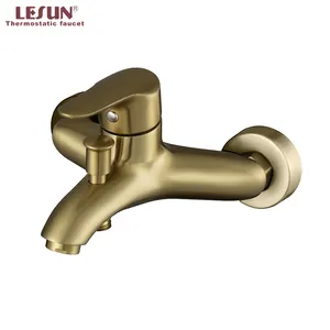 Großhandel Wand montiert Retro Bronze Badewanne Wasserhähne Bad Wasserhähne Dusche Wasserhahn