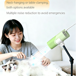 Mini Brosse Sèche-Cheveux Portable pour Animaux de Compagnie, en Plastique Vert, Éliminateur de Pellicules, Vaporisateur pour Chiens, Design Moderne, Léger et Compact - Product Image 5