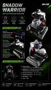 Machine de découpe de clés automatique TANK <span class=keywords><strong>2</strong></span> Pro 2M2 TANK 2026 originale avec batterie intégrée, outil de serrurier CNC - Product Image 4