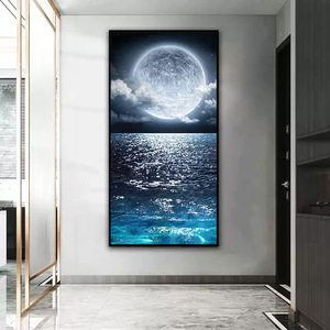 Hiện đại sang trọng Seaview nhà trang trí sơn lớn vải treo tường cho phòng khách tùy chỉnh kích thước nhà máy bán buôn hỗ trợ - Product Image 3