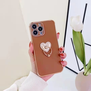 Funda de teléfono anticaída con chapado dorado, A03 Core, Samsung A72, A51, a12, A33, soporte de anillo de Metal - Product Image 1