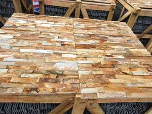 Amarelo da cultura da slate, pedra empilhada, painel da parede exterior - Product Image 3