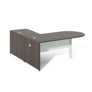 Bán Buôn Giá Rẻ Tốt Nhất Gỗ Trắng Modular Thân Thiện Với Môi Bền Xusheng Thương Hiệu Hiện Đại 3-Ngăn Kéo L-Hình Bàn Máy Tính khiêm tốn Bảng Điều Chỉnh - Product Image 2