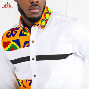 <span class=keywords><strong>Chemise</strong></span> Ankara pour <span class=keywords><strong>homme</strong></span>, vêtement africains, slim, à boutons, à la mode, <span class=keywords><strong>2021</strong></span> - Product Image 4