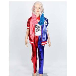 Halloween Adulte Enfant Fille Clown Perruque Cosplay Clown Vêtements Costume 3pcs Veste Chemise Pantalon Costume <span class=keywords><strong>Quinn</strong></span> Costume Enfants SHKG-011 - Product Image 5