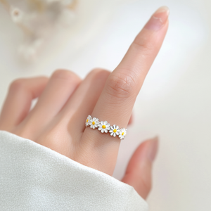 Elegante anello floreale elegante alla moda - Product Image 1