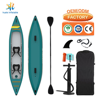 Kayak de pêche gonflable 2 places en PVC Drop Stitch certifié CE, garantie 3 ans, 3,1-4m, léger, durable, pliable, écologique