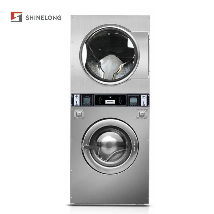 Voll automatische Wäsche waschmaschinen und Trockner Gewerbliche Wäscherei ausrüstung Münz betriebene 12kg