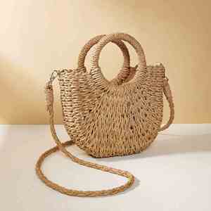 2024 Hot Sale <b>Paper</b> <b>Straw</b> Beach Bag Small Size Beach Shoulder Bag <b>Straw</b> Bag J0206 - Product Image 3