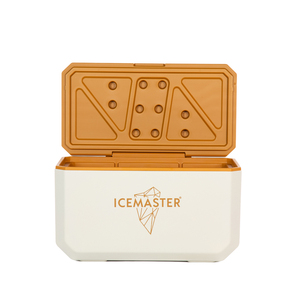 Square Big Capacity <b>Cooler</b> Box 47L With Drain Hole Orange Lid Modern Outdoor Camping Use PP <b>Material</b> - Product Image 4