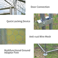 Enclos Métallique Grand Format Accessible sur Mesure pour Volailles en Gros – Poulailler d'Élevage pour Poules Pondoir