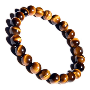 Bracelet en pierre naturelle unisexe personnalisé HLC, <span class=keywords><strong>de</strong></span> haute qualité, 8 mm, œil <span class=keywords><strong>de</strong></span> <span class=keywords><strong>tigre</strong></span>, bracelet réglable, perles <span class=keywords><strong>de</strong></span> pierres précieuses naturelles - Product Image 1