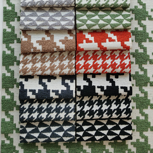 Đồng Bằng Và Mẫu Vải <span class=keywords><strong>Sofa</strong></span> Vải Houndstooth Vải Màu Đen Và Trắng - Product Image 5