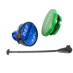 Kit de actualización de tapa de combustible Xuzhong Ram Def de aleación de aluminio verde azul para Dodge Ram 13-18 - Product Image 5