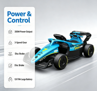 Nouvelle Voiture Électrique pour Enfants avec Télécommande, Batterie 12V7Ah, Moteurs Doubles 550W, 3 Vitesses, Musique, Frein à Disque, Pneus EVA