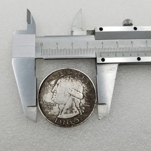 Réplique en laiton du dollar argenté George Washington de 1865, une reproduction de pièce de monnaie très recherchée. - Product Image 4