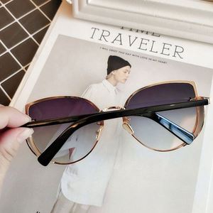 Lunettes de soleil œil-de-chat pour femmes, nouvelle collection, monture sans bords en alliage, verres dégradés, protection UV400, personnalisables avec logo, haute qualité - Product Image 3