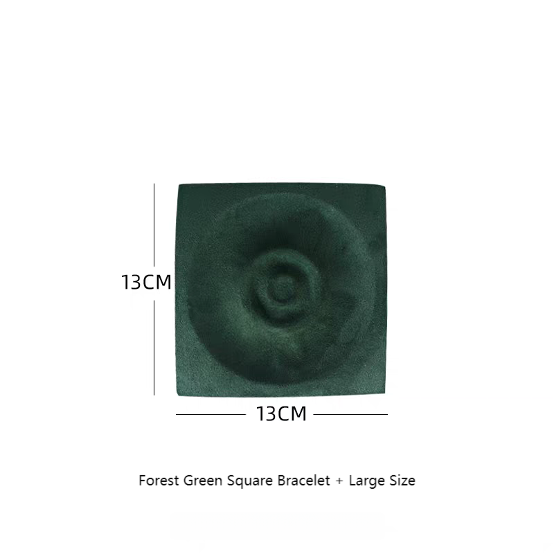 Forest Green Square Bracelet + Large Size