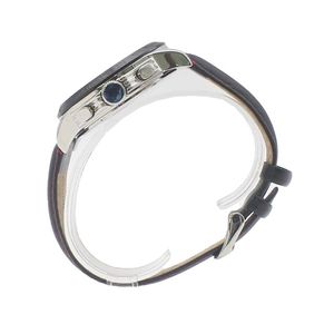 Relógio Masculino Seiko de Quartzo Esportivo em Aço Inoxidável com Cronógrafo, Resistente à Água 5ATM, Pulseira de Couro e Mostrador de Vidro para Negócios - Product Image 5