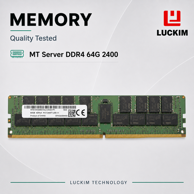 DDR4 64GB 2400MHz PC4-19200 ECC Registered Server Memory 288-Pin 1.2V RAM Module