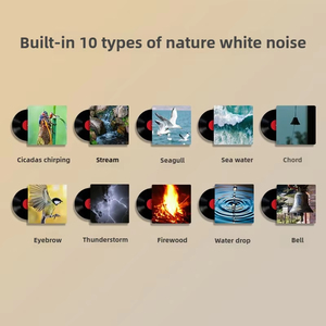 Sleep White Noise Machine LED Night <b>Light</b> Portable Rechargeable Soothing Sound Relaxing Audio Baby <b>Nursery</b> Bedroom Lamp Timer - Product Image 4