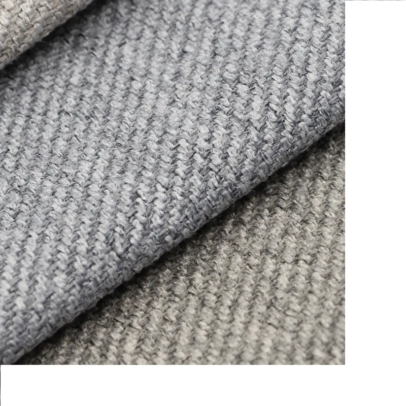 wujiang supplier wholesale modern 100% polyester twill style water repellent linen look cushion upholstery fabric cloth