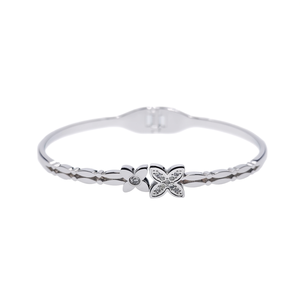 Rhodium Plated Flower Shaped Product - Product Image 2