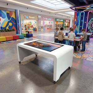 <span class=keywords><strong>Table</strong></span> tactile intelligente à écran capacitif, écran LCD haute luminosité pour intérieur, <span class=keywords><strong>table</strong></span> de jeu numérique interactive à projection - Product Image 1
