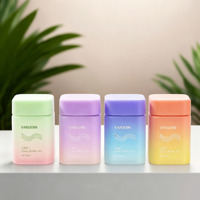 Pot en verre carré droit de qualité alimentaire 120ml 90ml, bocal en verre dégradé givré pour l'emballage de 30 à 90 capsules et de poudres solides