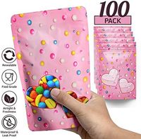 4x6 pouces sacs refermables 100 Pk de qualité alimentaire hermétique étanche fermeture à glissière joint et/ou thermoscellage pochette en feuille opaque