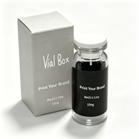 Autocollants en vinyle non toxiques personnalisables, kit de boîtes sur mesure 3ml 5ml 10ml pour produits de soins personnels à base de peptides