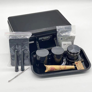 Scatola di scorta di plastica kit smerigliatrice a prova di odore fumeur custodia per fumatori kit di accessori per fumatori di erbe fumar scatola per fumatori